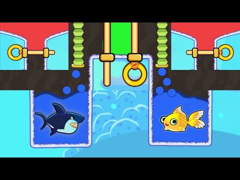 New save the fish game / New updated save the fish pull the pin mobile game / level 7904 - 7927