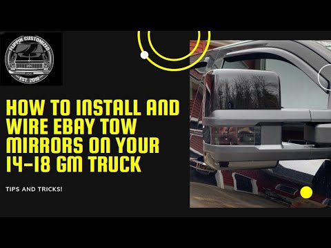 How to Install and wire eBay tow mirrors on 14-18 gm 1500 trucks