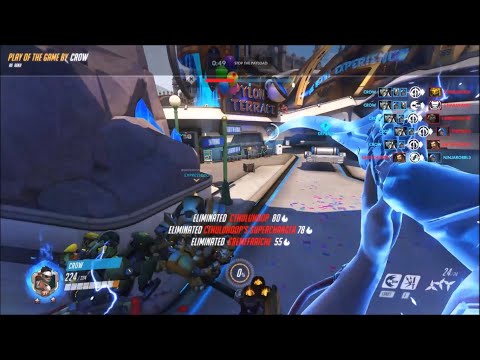 Perfect Ana Ult + Genji Dragon Blade = Quintuple Kill
