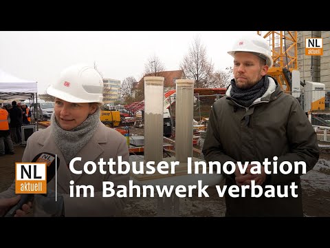 Cottbus | Regionale Innovation im neuen Bahnwerk verbaut, Unternehmen Sonocrete über Vorhaben