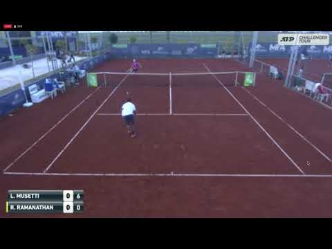 Ramkumar Ramanathan vs Lorenzo Musetti - ATP Antalya Challenger R2 Highlights