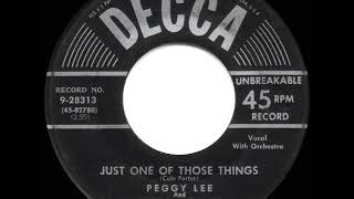 1952 HITS ARCHIVE: Just One Of Those Things - Peggy Lee