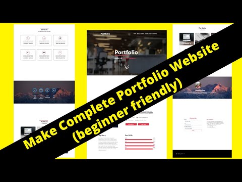 Complete Portfolio Website Using HTML/CSS/Bootstrap | Step By Step Tutorial | Website From Scratch