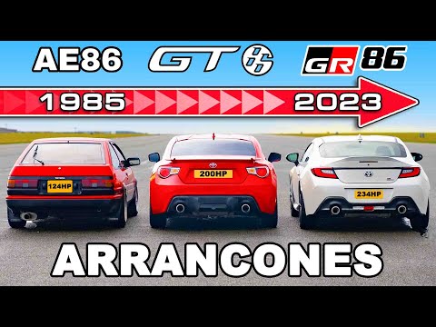 Toyota GR86 vs GT86 vs AE86: ARRANCONES