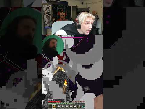 xQc watches Forsen beat his record on minecraft #twitch #twitchdrama #funny #xqc #forsen #shorts