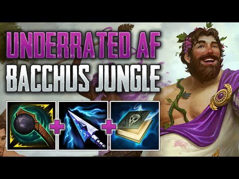 UNDERRATED GUARDIAN JUNGLE! Bacchus Jungle Gameplay (SMITE Conquest)