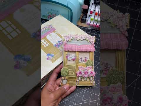 A peek at my Anna Griffin Flower Shop Easel Card! Full Tutorial Will Be Up in a Bit!!