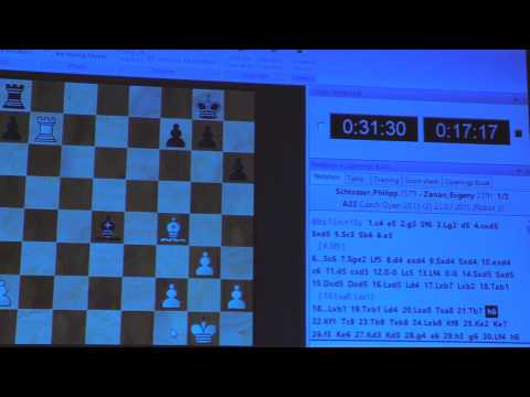 A 2.6. GM Philipp SCHLOSSER   -  FM Evgeny ZANAN  ½ - ½