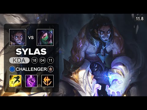 Sylas Mid vs Akali - EUW Challenger Patch 11.8