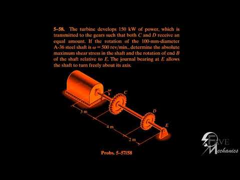 Problem 5-58/5-59/5-60/ Engineering Mechanics Materials