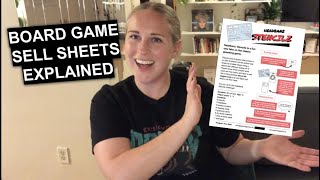 Board Game Sell Sheets Explained