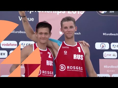 #EuroBeachVolleyU22 | Highlights Final M: Pfretzschner/Sowa (GER) - Gusev/Shustrov (RUS)
