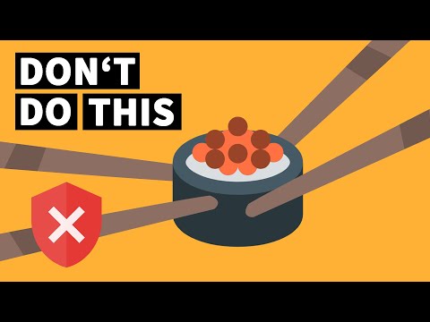 What you should NOT do with chopsticks in Japan