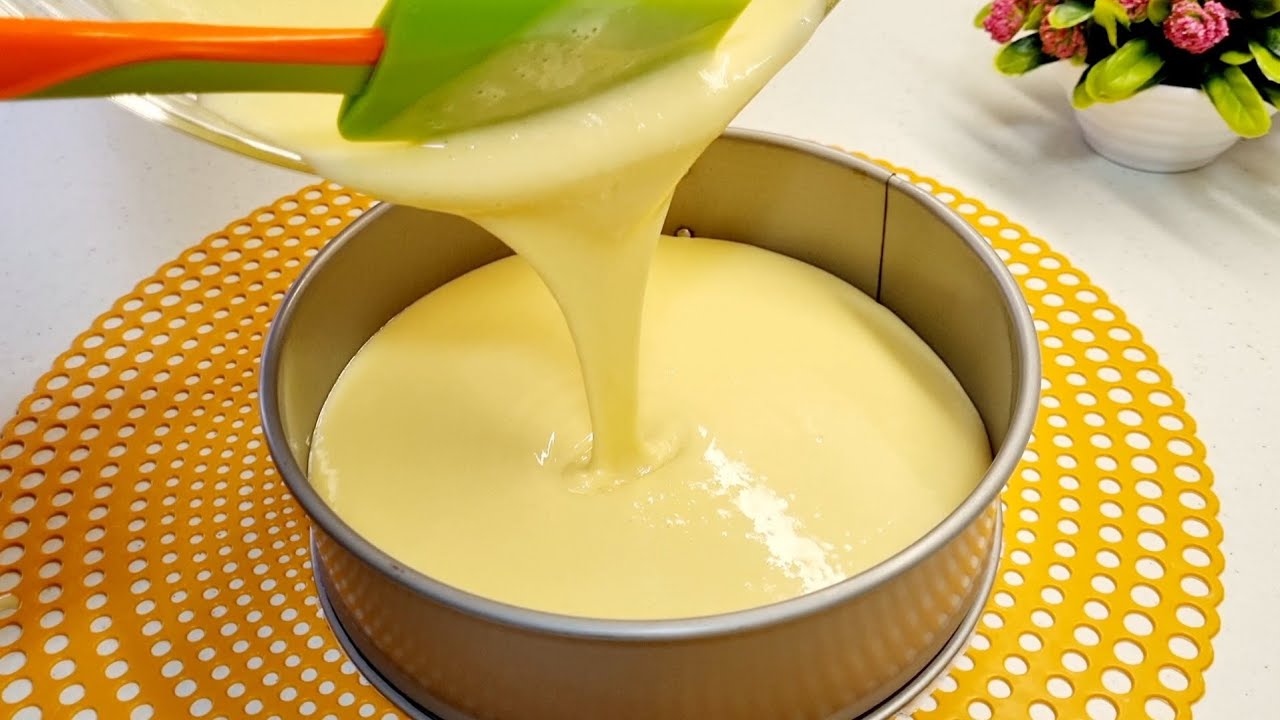 Délicieux gâteau simple et rapide! sans beurre ni huile! Une recette simple et délicieuse.