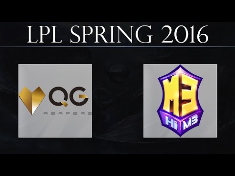 [H/L] QG vs M3 G1 | Qiao Gu Reapers vs Masters 3 Game 1 (23.01.2016) | LPL Spring 2016