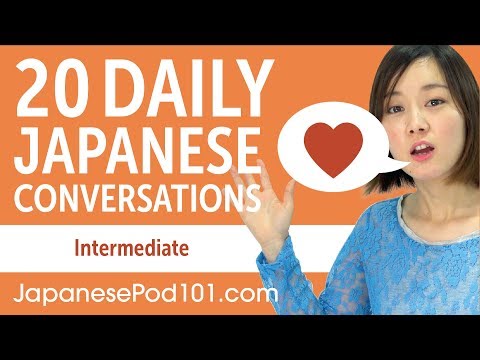 20 Daily Japanese Conversations - Japanese Practice for Intermediate learners