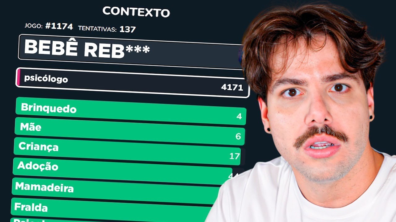 Quando eu acertar a palavra o vídeo acaba