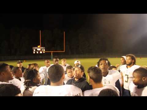 Coach Geis talking to the boys - Two trains going head to head...