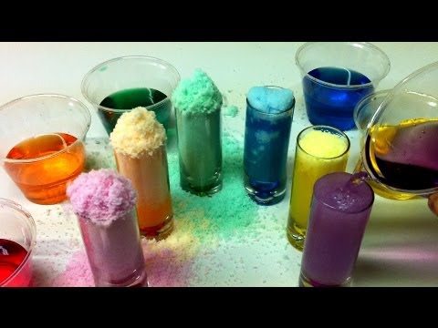 Rainbow Instant Snow Polymer Experiment ~ Incredible Science