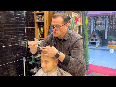 ASMR: Traditional Turkish Barber Delivers INSANE Service (Haircut, Shave, Massage, Black Mask...)
