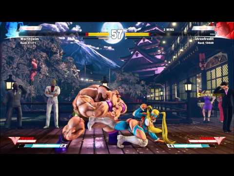 Street Fighter V (Beta 3) Zangief vs R. Mika (Worthyeim) *1080p 60FPS*