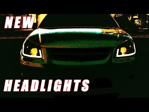 How To Install New LED Tube Projector Headlights for Cobalt SS Turbo LNF