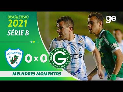 Gols e lances de Londrina x Goiás