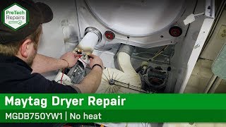 Maytag, Whirlpool Dryer - High Limit Thermostat Issues - Not Heating - Diagnostic & Repair