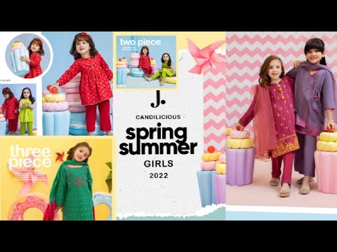 J. girls spring summer collection 2022 || kids girls eid collection