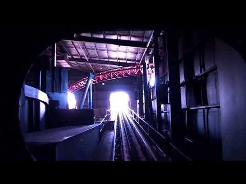 Superman escape on ride POV at movie world