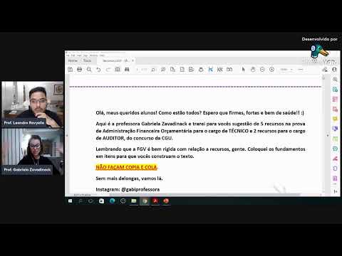 AFO - MARATONA FGV - CORREÇÃO PROVA CGU (TÉCNICO E AUDITOR)