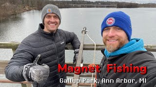 Magnet Fishing Gallup Park, Ann Arbor, MI