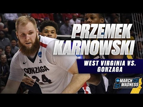 Przemek Karnowski helps Gonzaga defeat West Virginia in Sweet 16
