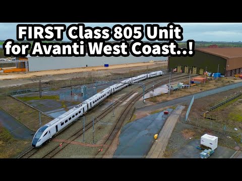 FIRST Class 805 Unit for Avanti-West Coast at Old Dalby RIDC 01/01/23