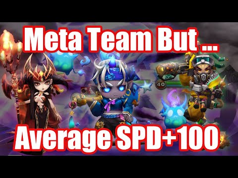 This is Current Meta Team, but Average Speed +100, No one can predict this🤣🤣🤣【Summoners War RTA】