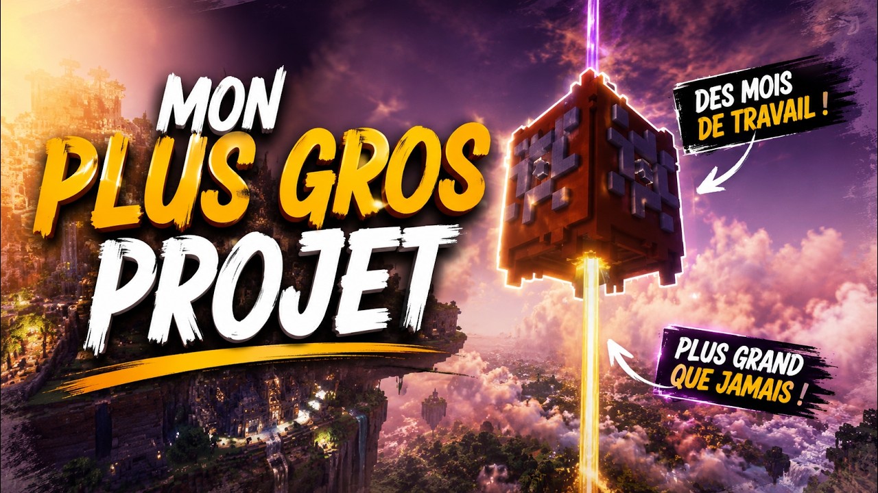 JE DEVOILE MON PLUS GROS PROJET