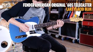 Video thumbnail for No Talking...Just Tones | Fender American Original '60s Telecaster | Rosewood - Lake Placid Blue by Peach Guitars