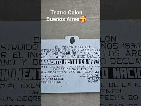Buenos Aires..Teatro Colon🤩