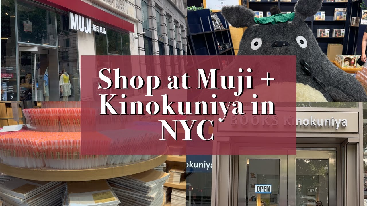 Muji + Kinokuniya | Japanese Stationery Shopping | NYC Vlog