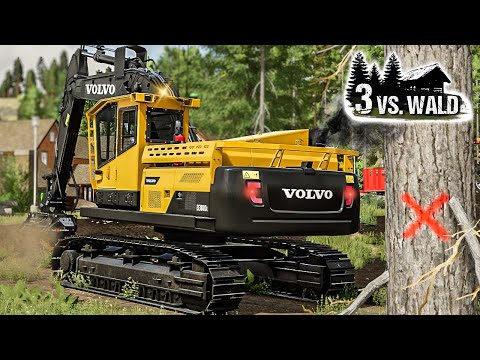 LS22 3 vs. Wald #11: Kahlschlag für das RESTAURANT: Volvo im Einsatz - Farming Simulator 22 Platinum