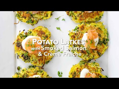 Potato Latkes with Smoked Salmon & Crème Fraîche | Rösti Recipe