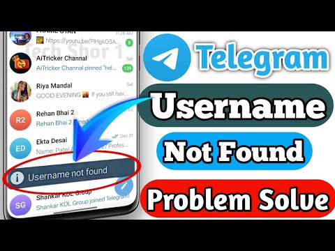Telegram username not found problem fix | telegram app username not found | Username not found