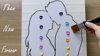 Daily challenge #167 / Silhouette Art / Then, Now &amp; Forever