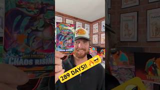 289 days without nicotine! Opening CHAOS RISING! What do I open for day 300?! #pokemon #foryou #fyp