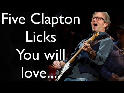 Lick like Clapton with these five essential licks