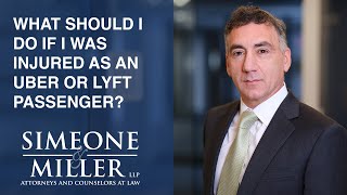 What should I do if I was injured as an Uber or Lyft passenger? video thumbnail