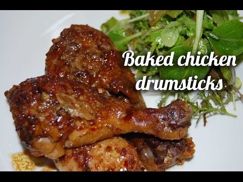 Baked chicken drumsticks