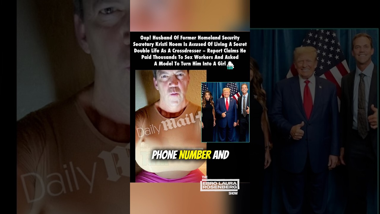 Thoughts on former DHS secretary #KristiNoem’s husband getting exposed? 😳 #theelrshow