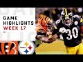 Bengals vs. Steelers Week 17 Highlights | NFL 2018