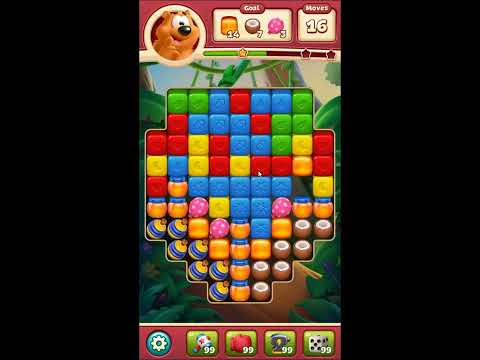 Toon Blast Level 6213 - NO BOOSTERS 🐻🐺🐱 | SKILLGAMING ✔️